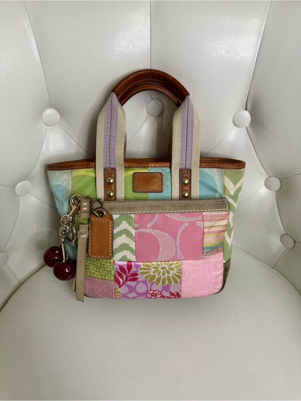 Vintage Coach PatchWork Bag - Picture 1 of 8